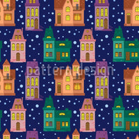 patterned-wallpaper-town-at-night