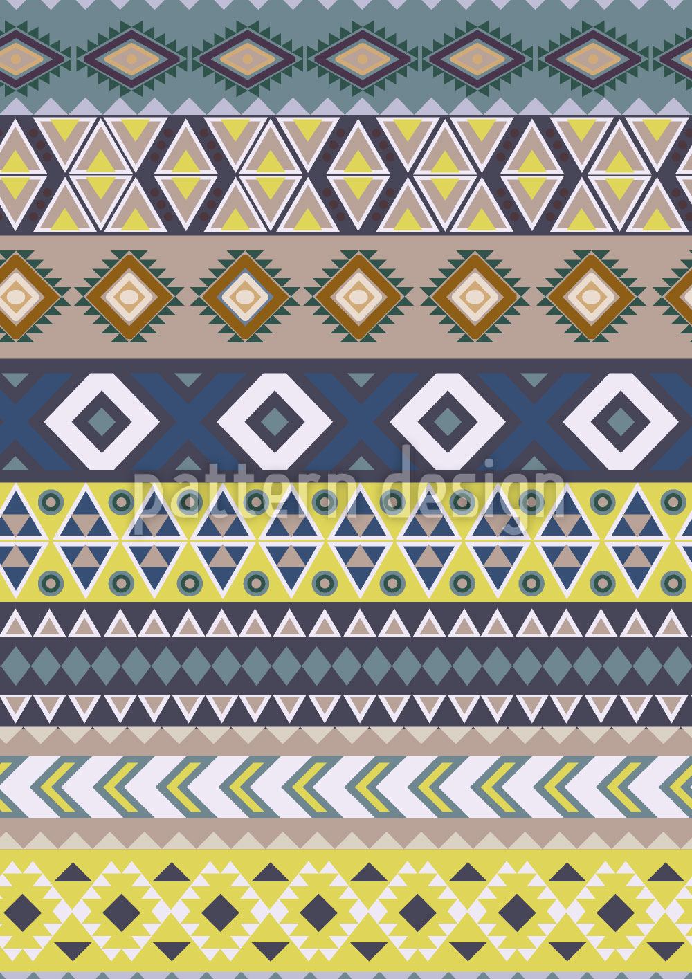 patterned-wallpaper-ethno-stripes-ii