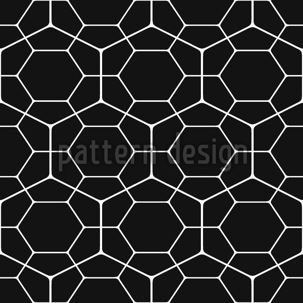patterned-wallpaper-hexagon-netz