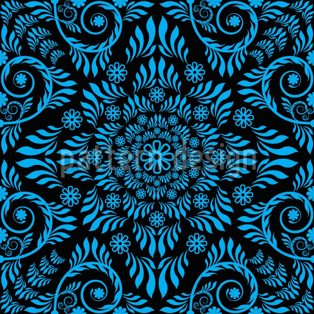 patterned-wallpaper-blue-bloom