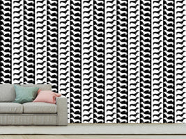 patterned-wallpaper-dachshund-black-and-white
