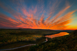 photo-wallpaper-sunset-over-porcupine-mountains-x