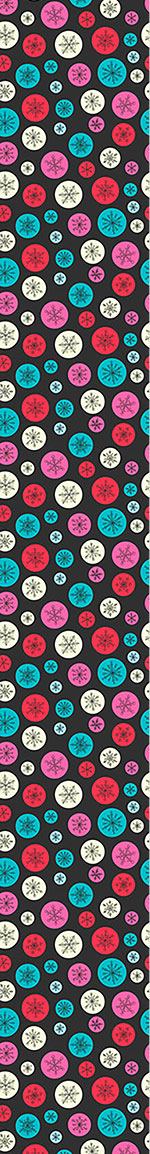 patterned-wallpaper-snowflake-bubbles