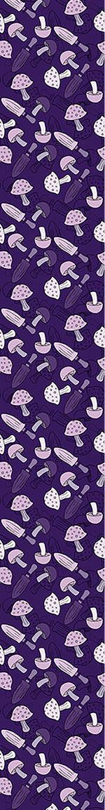 patterned-wallpaper-lilac-mushroom-dream