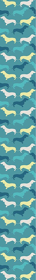 patterned-wallpaper-dachshund-petrol