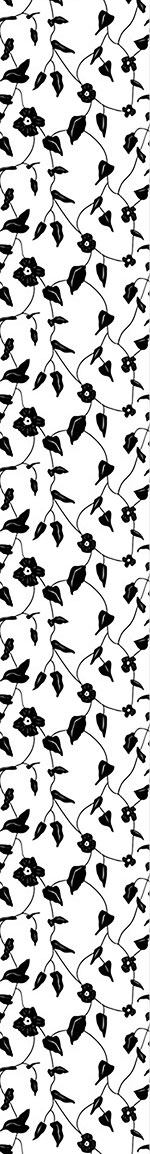 patterned-wallpaper-flower-silhouettes