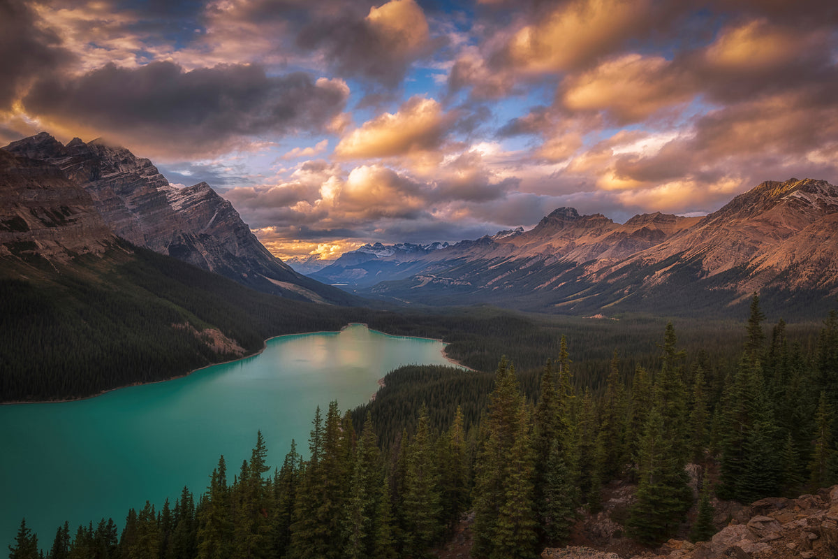 photo-wallpaper-peyto-lake-at-dusk