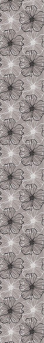 patterned-wallpaper-mallow-flowers