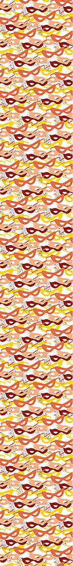 patterned-wallpaper-carnival-masks