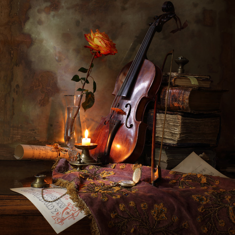 photo-wallpaper-still-life-with-violin-and-rose