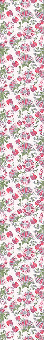 patterned-wallpaper-geometric-summer-flowers