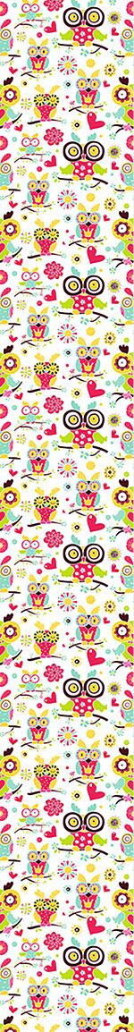 patterned-wallpaper-owl-family