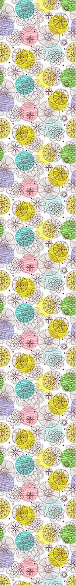 patterned-wallpaper-doodle-blossoms