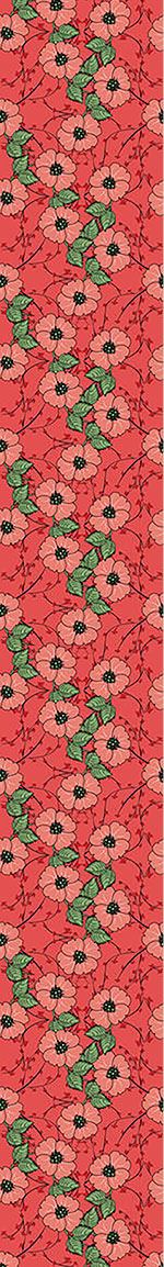 patterned-wallpaper-red-flowers-with-leaves