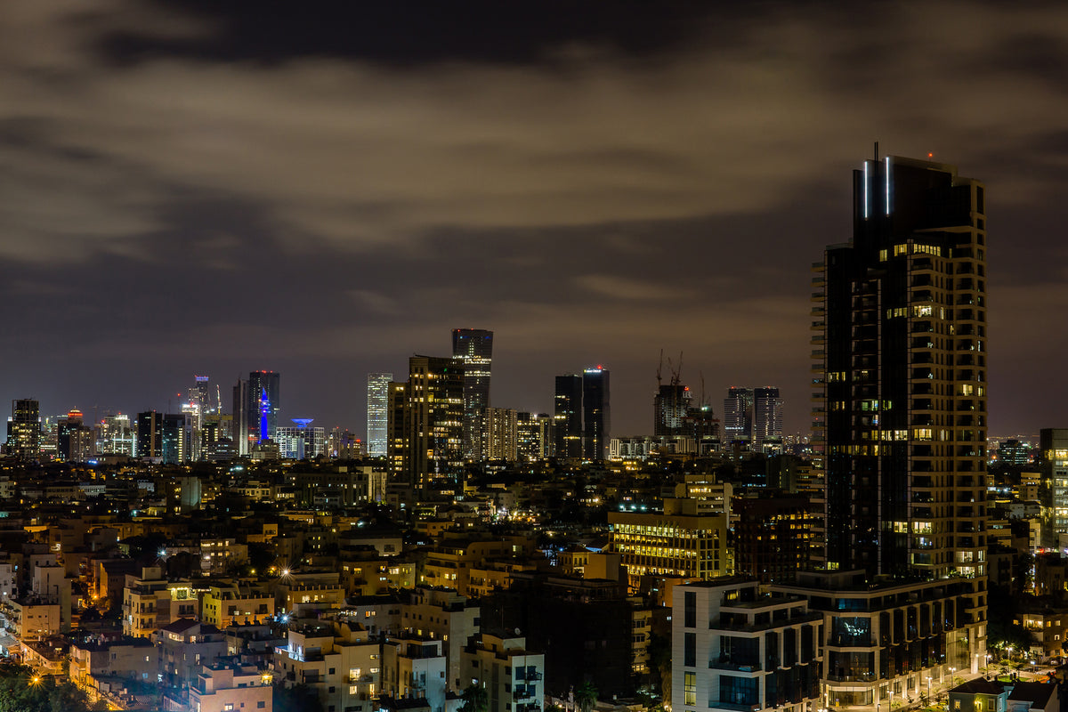 photo-wallpaper-tel-aviv-in-the-evening