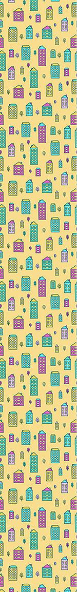 patterned-wallpaper-doodle-houses