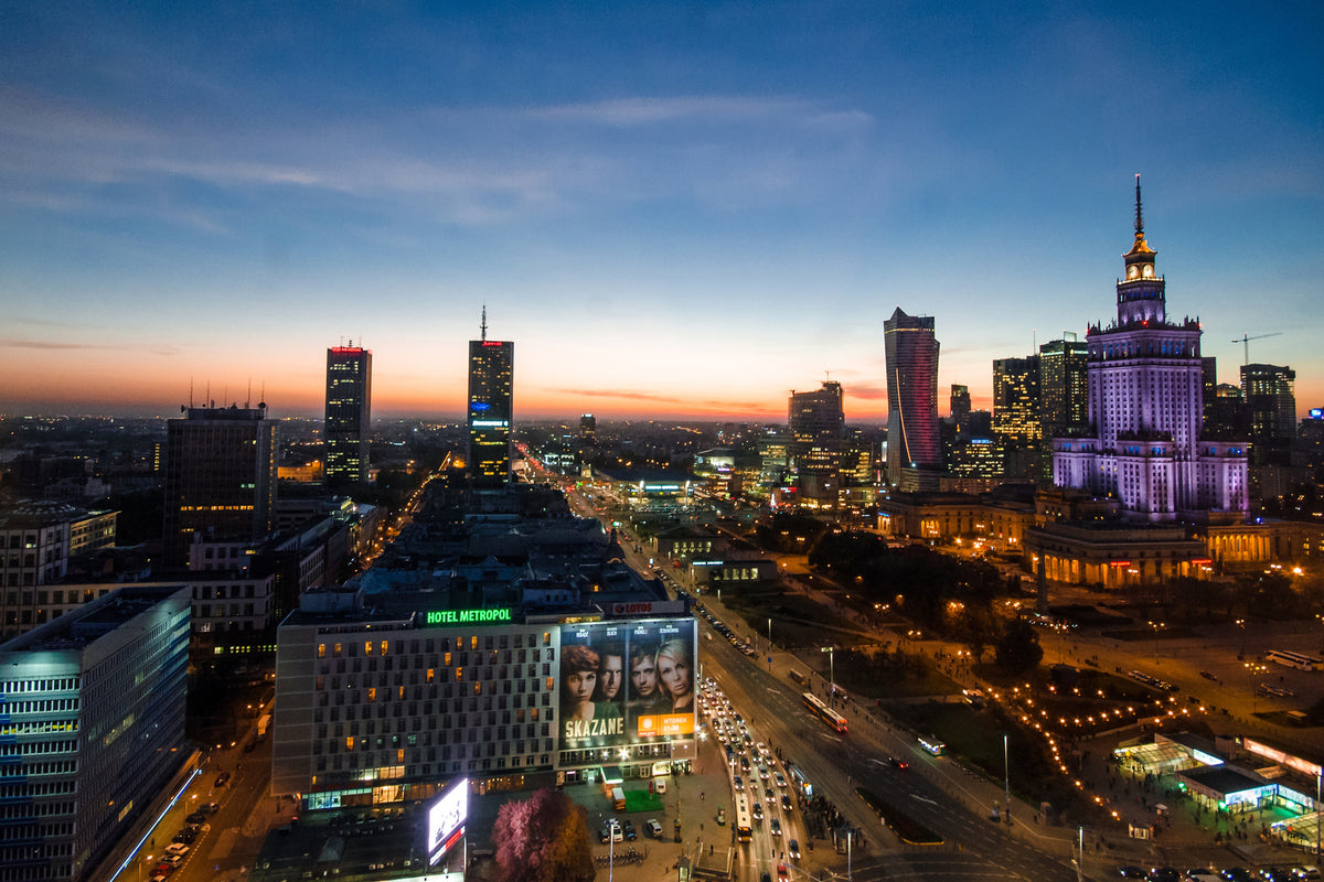 photo-wallpaper-the-lights-of-warsaw