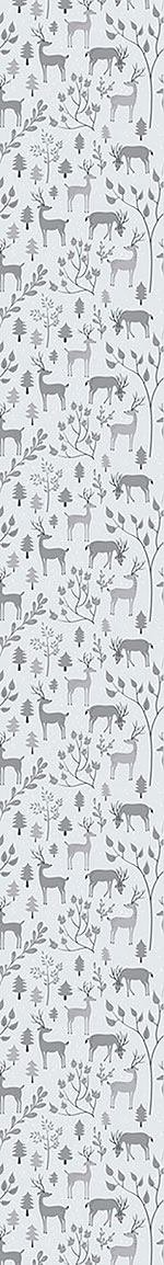 patterned-wallpaper-deer-in-winter-forest