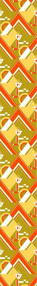 patterned-wallpaper-deco-triangles-gold