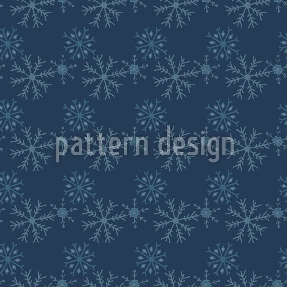 patterned-wallpaper-snowflakes-at-night