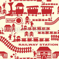 patterned-wallpaper-railway-station-red