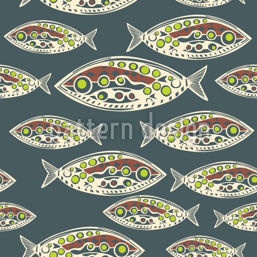 patterned-wallpaper-polynesian-fish