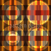 patterned-wallpaper-circles-on-the-parquet-floor