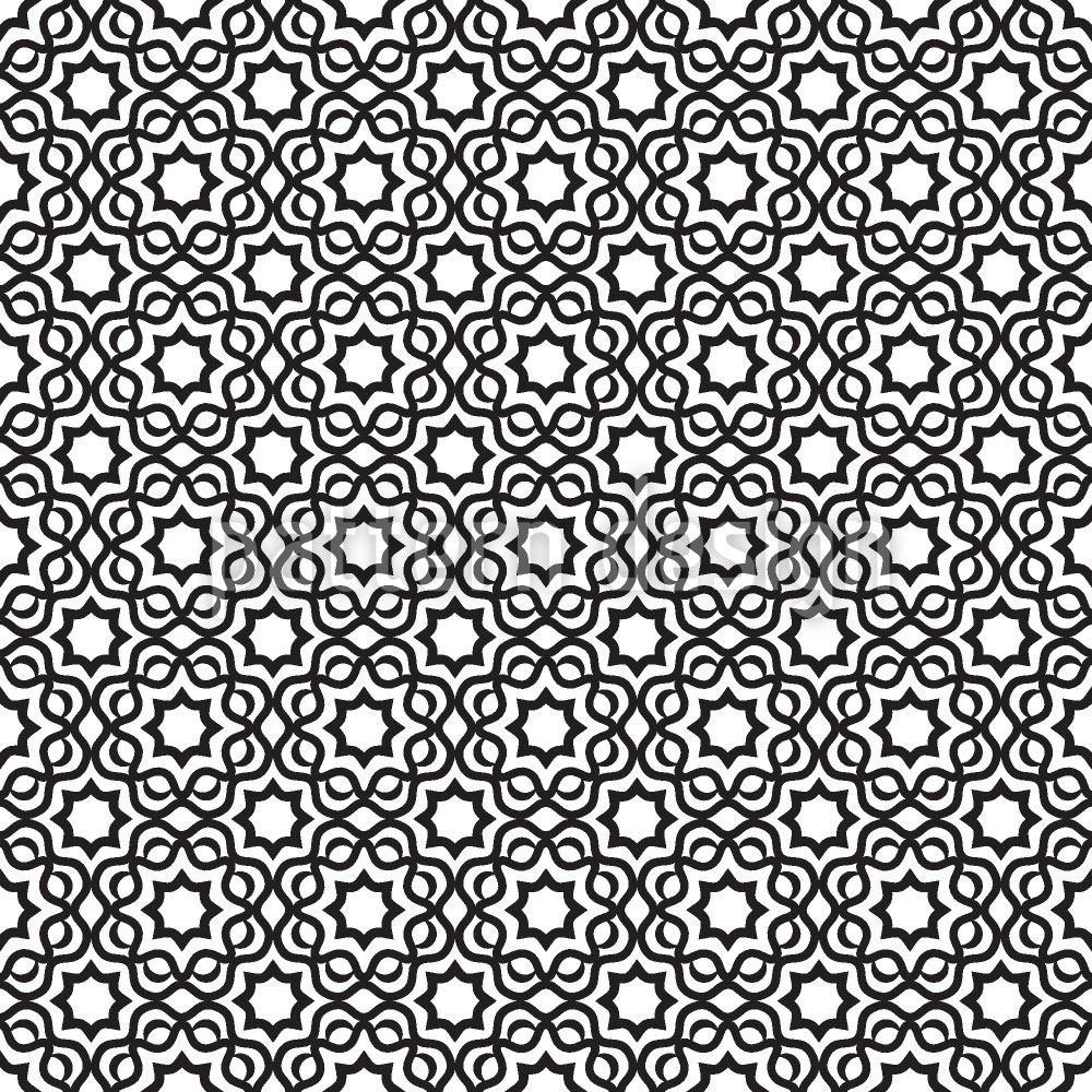 patterned-wallpaper-islamic-black-and-white