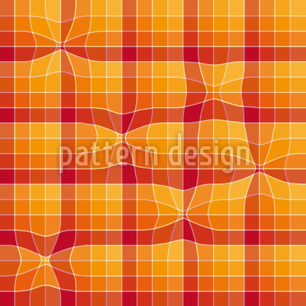 patterned-wallpaper-under-the-checkered-towel