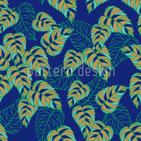 patterned-wallpaper-birch-leaf-at-night