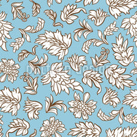 patterned-wallpaper-leafage-light-blue