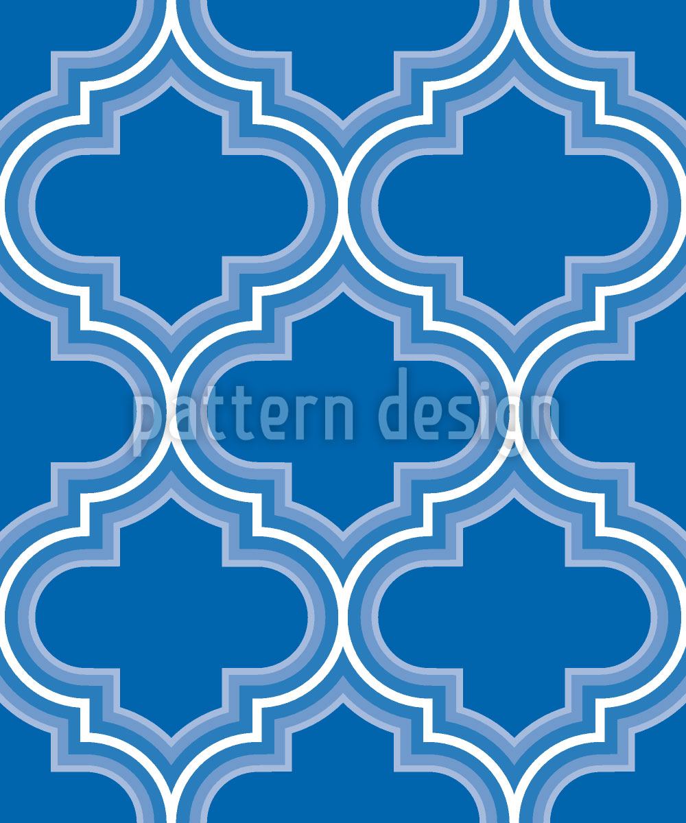 patterned-wallpaper-retro-morocco-blue