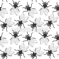 patterned-wallpaper-crawling-flies