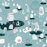 patterned-wallpaper-the-monster-come