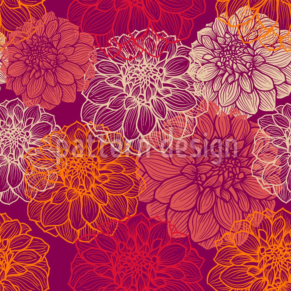 patterned-wallpaper-my-beautiful-dahlias