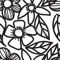 patterned-wallpaper-flower-doodles-black-and-white