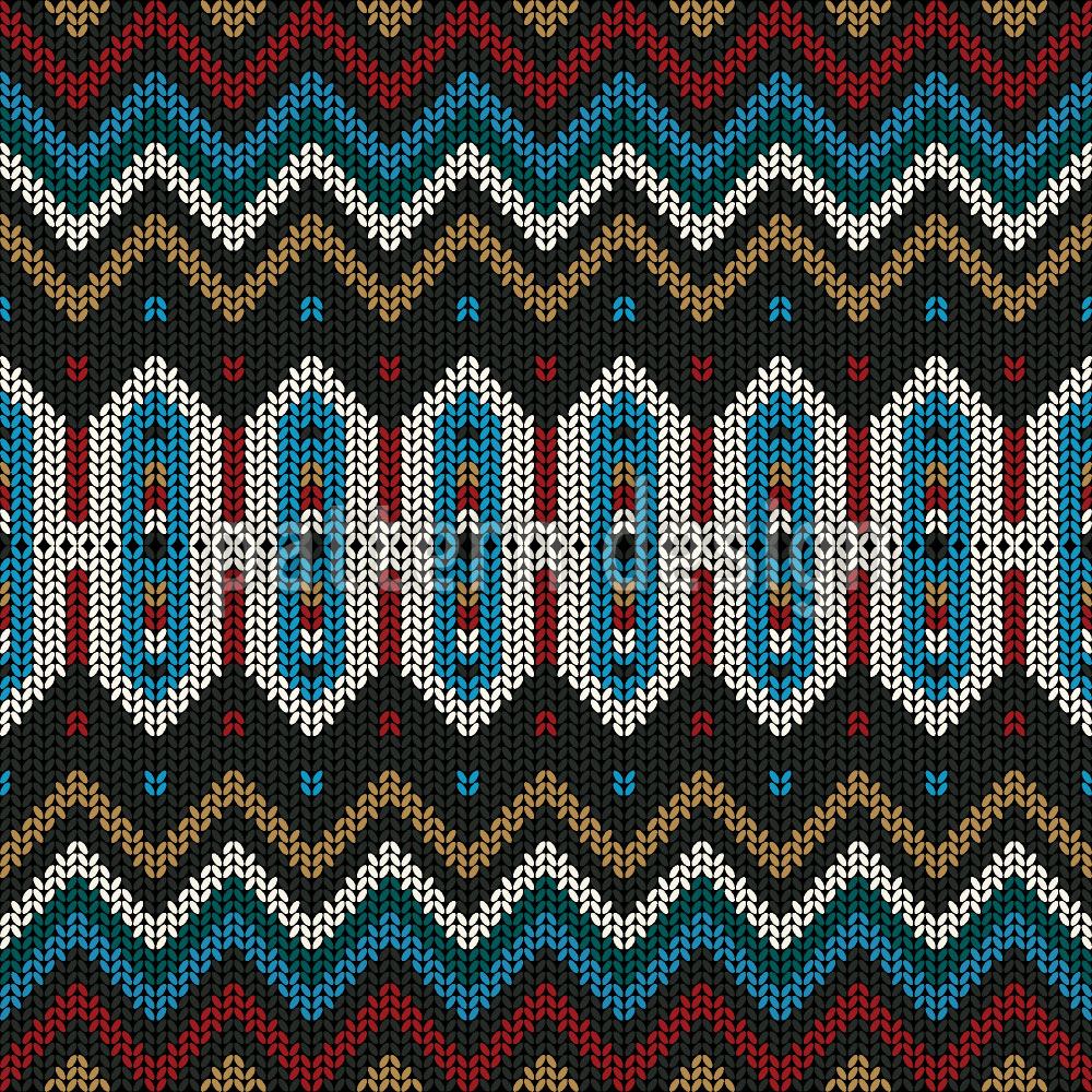 patterned-wallpaper-knitted-ethno