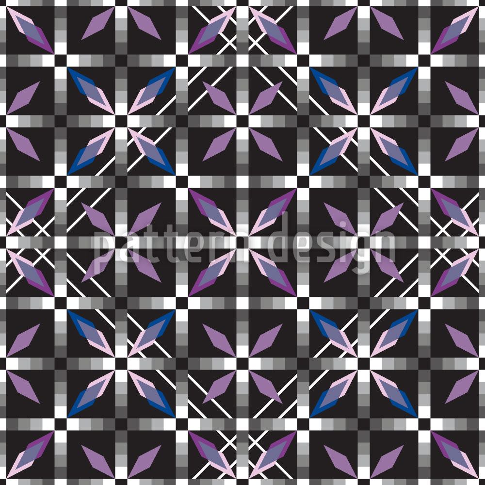 patterned-wallpaper-crystal-tiles-glow-at-night