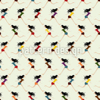 patterned-wallpaper-girl-run