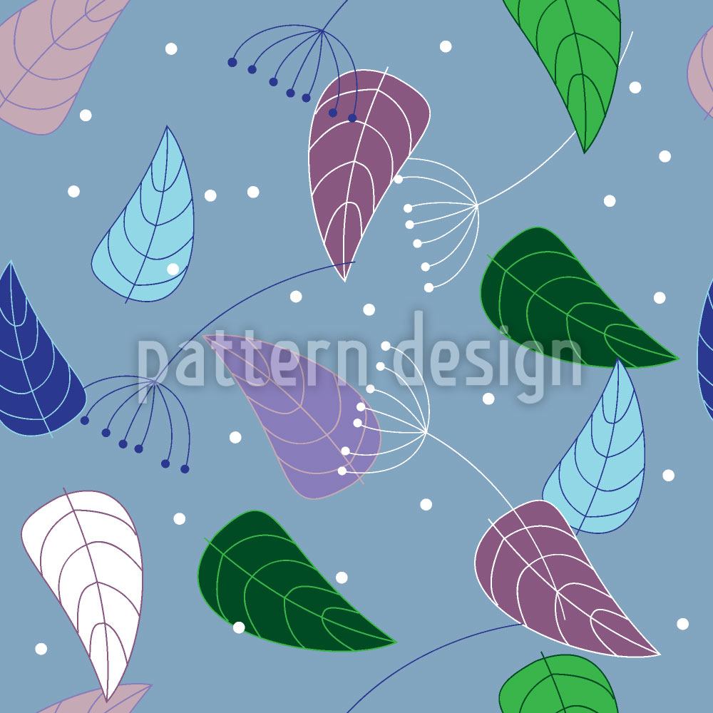 patterned-wallpaper-fancy-leaves