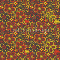 patterned-wallpaper-retro-flower-rush