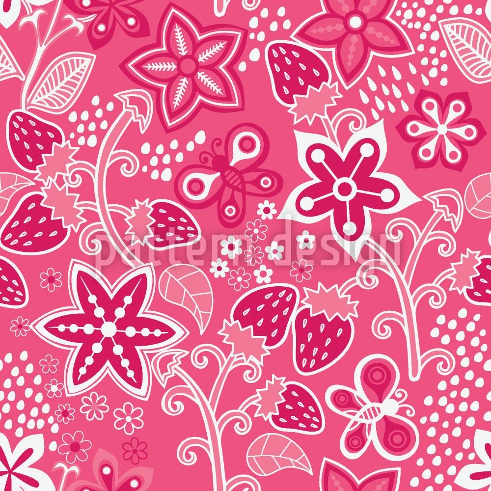 patterned-wallpaper-strawberry-secret