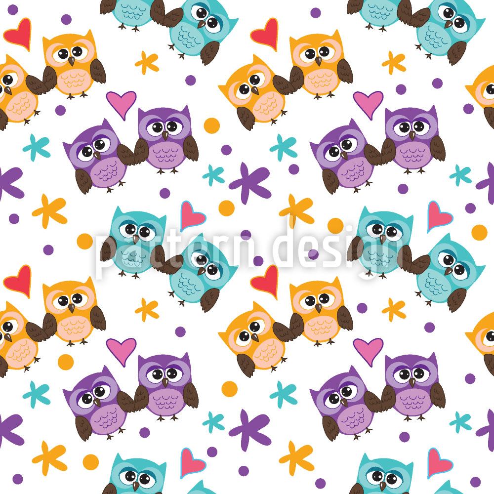 patterned-wallpaper-owls-in-love