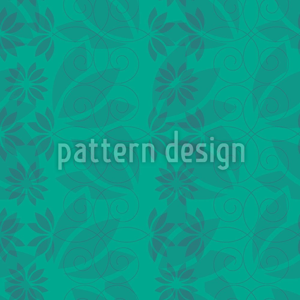 patterned-wallpaper-flower-leaves-mint