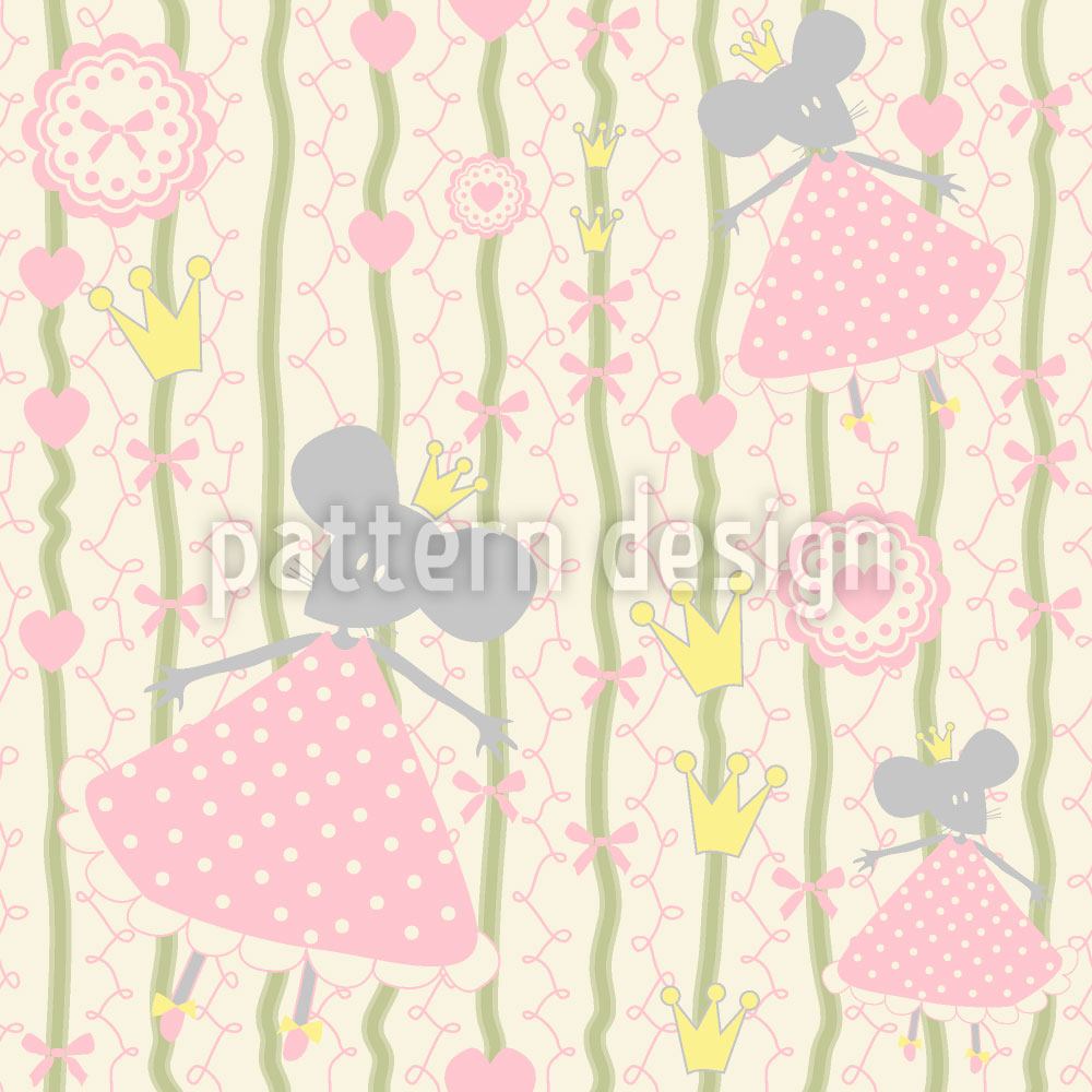 patterned-wallpaper-little-mice-princess-birthday