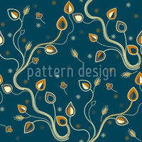 patterned-wallpaper-ethno-branches-teal