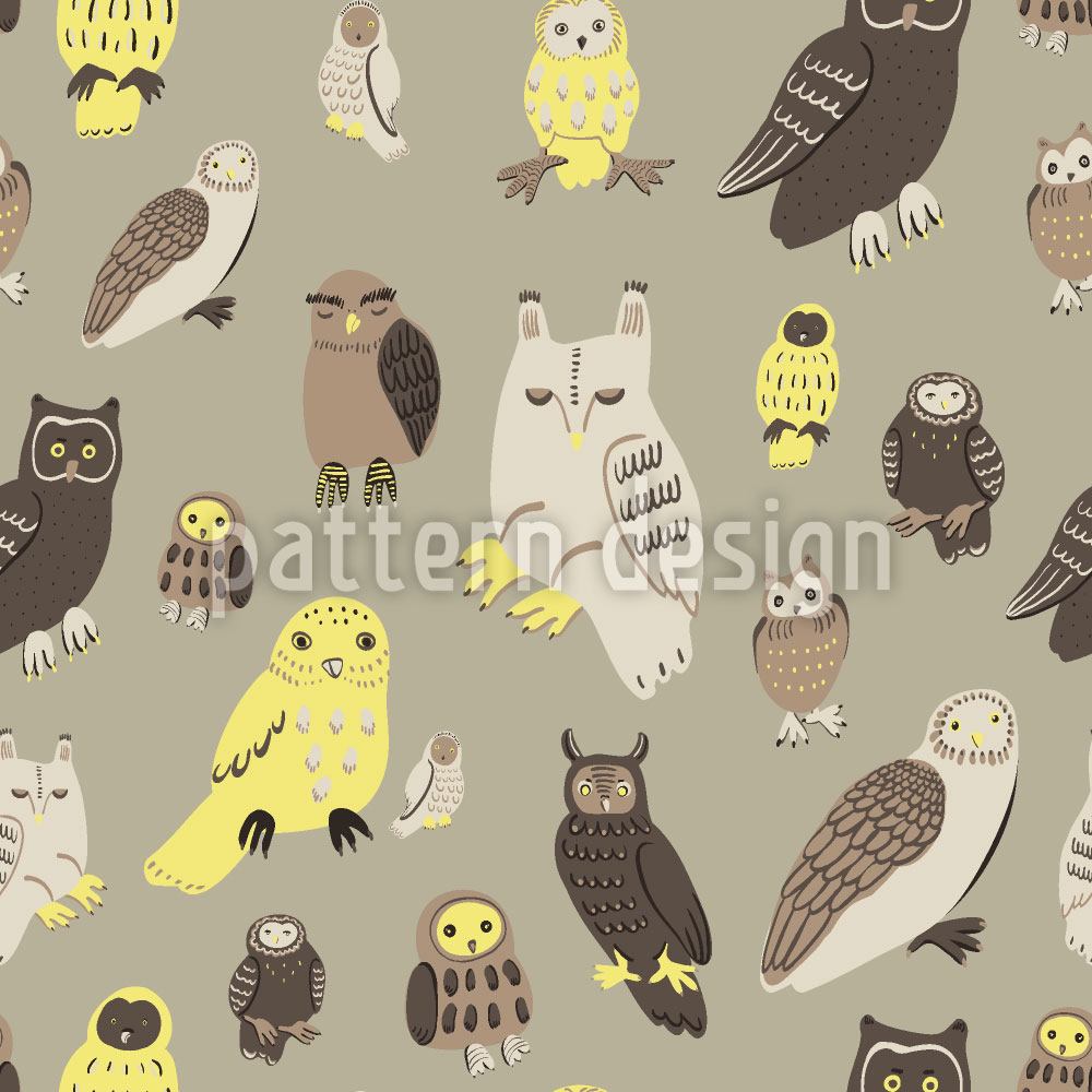 patterned-wallpaper-wise-owls