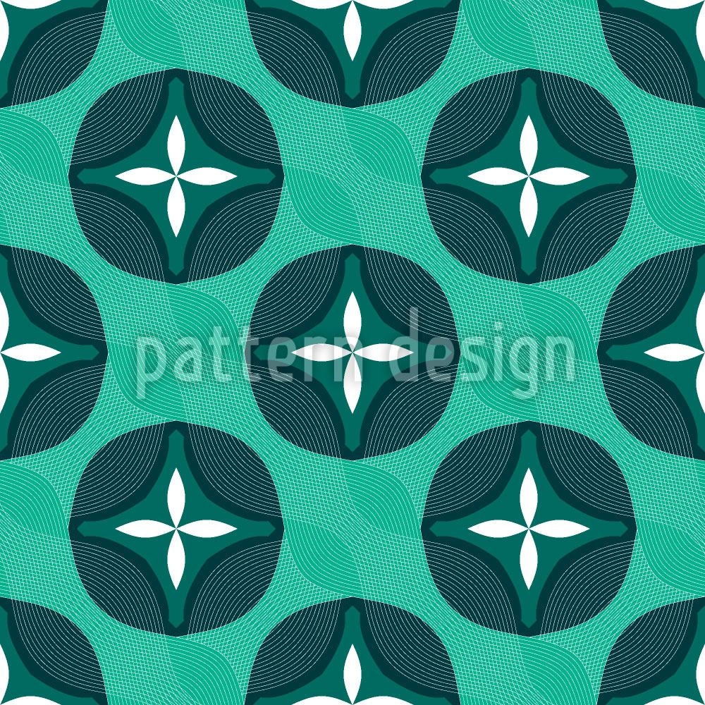 patterned-wallpaper-abstract-blossoms-with-waves