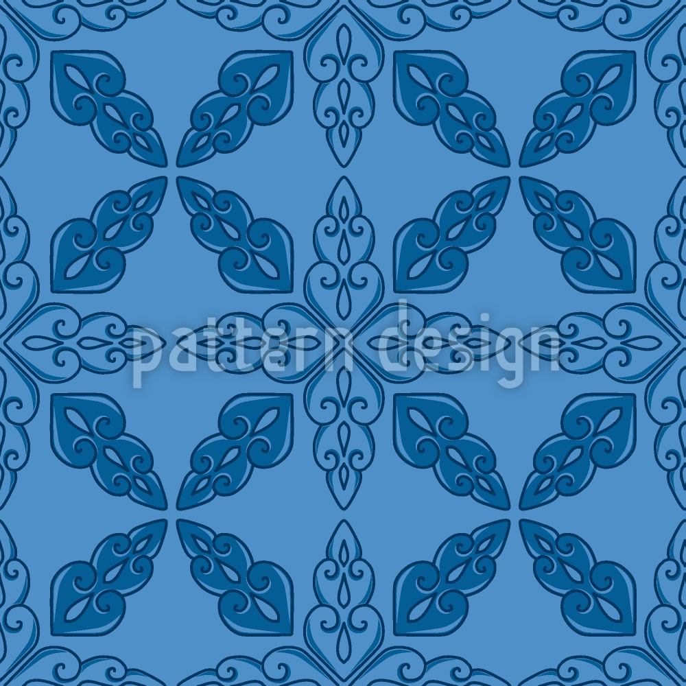 patterned-wallpaper-moroccan-blue