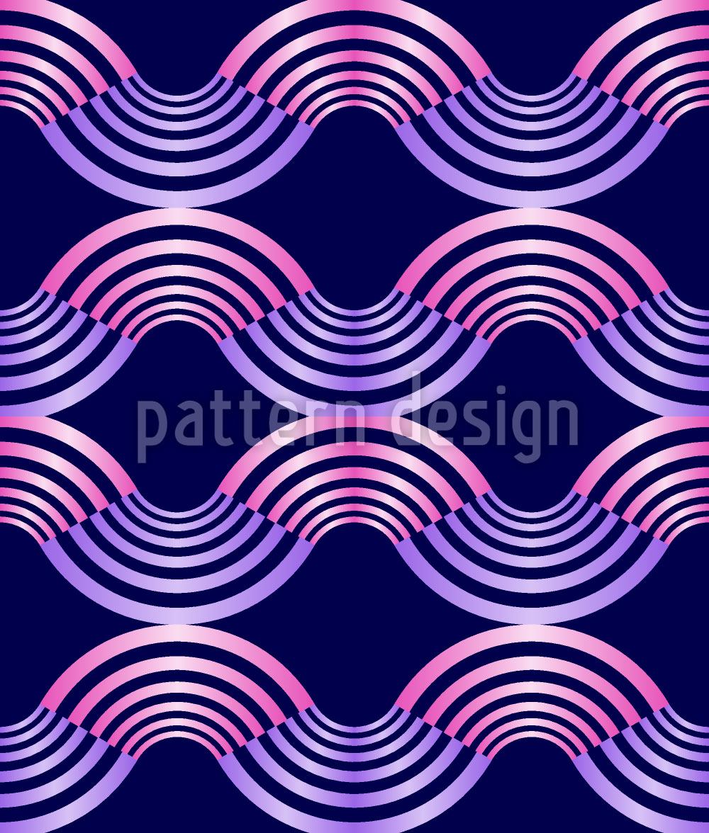 patterned-wallpaper-metal-waves